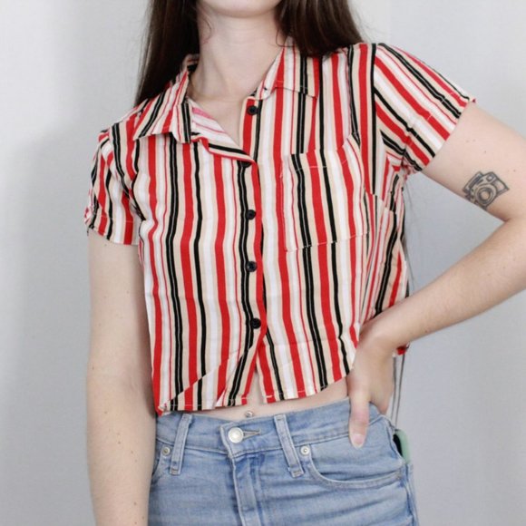 *Bluenotes Striped Button Down - Picture 1 of 4